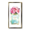 COURTSIDE MARKET Perfume Teal Framed Canvas Wall Art -Home Decor Discount Store 4503958