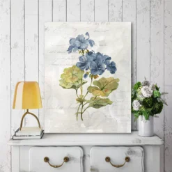 COURTSIDE MARKET Blue Linen Geranium Gallery Canvas Wall Art 7 COURTSIDE MARKET Blue Linen Geranium Gallery Canvas Wall Art -Home Decor Discount Store 4504024 ALT2