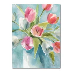 COURTSIDE MARKET Beautiful Tulips I Gallery Canvas Wall Art