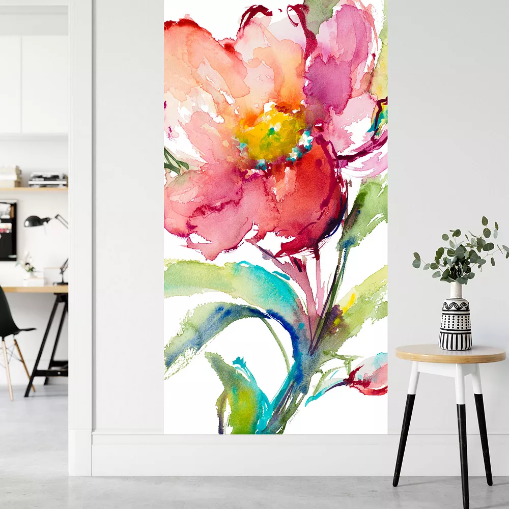 COURTSIDE MARKET Cheerful Blooms II Wall Decal Mural 4 COURTSIDE MARKET Cheerful Blooms II Wall Decal Mural - Image 2