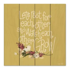 COURTSIDE MARKET Let's Grow Wood Pallet