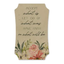 COURTSIDE MARKET Have Faith Wood Scalloped Art