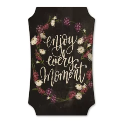 COURTSIDE MARKET Enjoy Every Moment Wood Scalloped Art