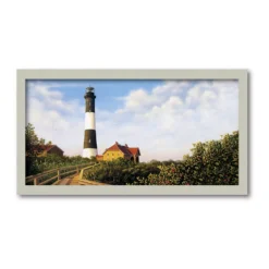 COURTSIDE MARKET Light House Framed Canvas Wall Art