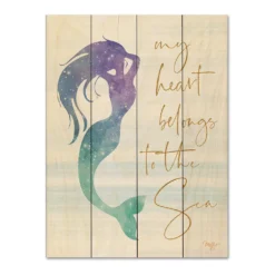 COURTSIDE MARKET My Heart Belongs To The Sea Wood Pallet