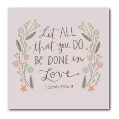 COURTSIDE MARKET Let All That You Do Gallery Canvas Wall Art