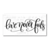 COURTSIDE MARKET Love Never Fails Gallery Canvas Wall Art -Home Decor Discount Store 4506265