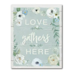 COURTSIDE MARKET Love Gathers Here Gallery Canvas Wall Art