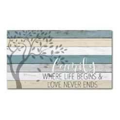 COURTSIDE MARKET Family Where Life Begins Canvas