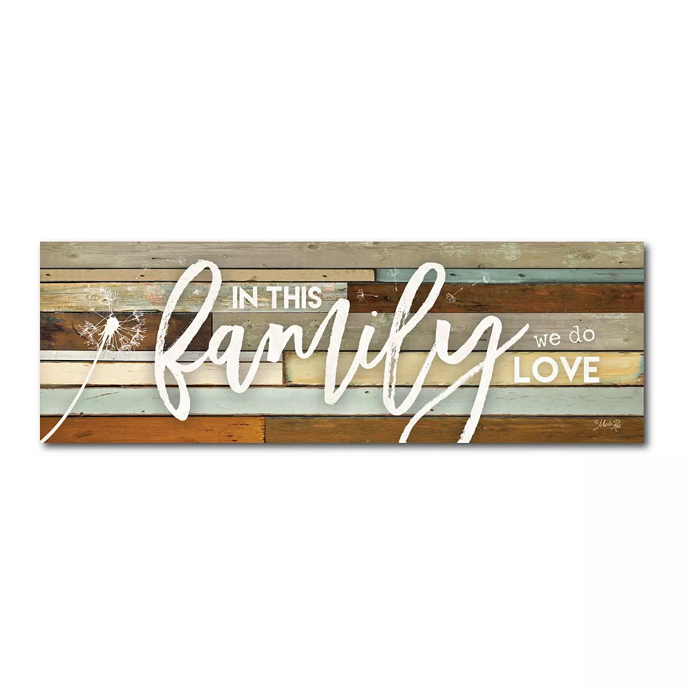 COURTSIDE MARKET In This Family We Do Love Canvas Wall Art 3 COURTSIDE MARKET In This Family We Do Love Canvas Wall Art