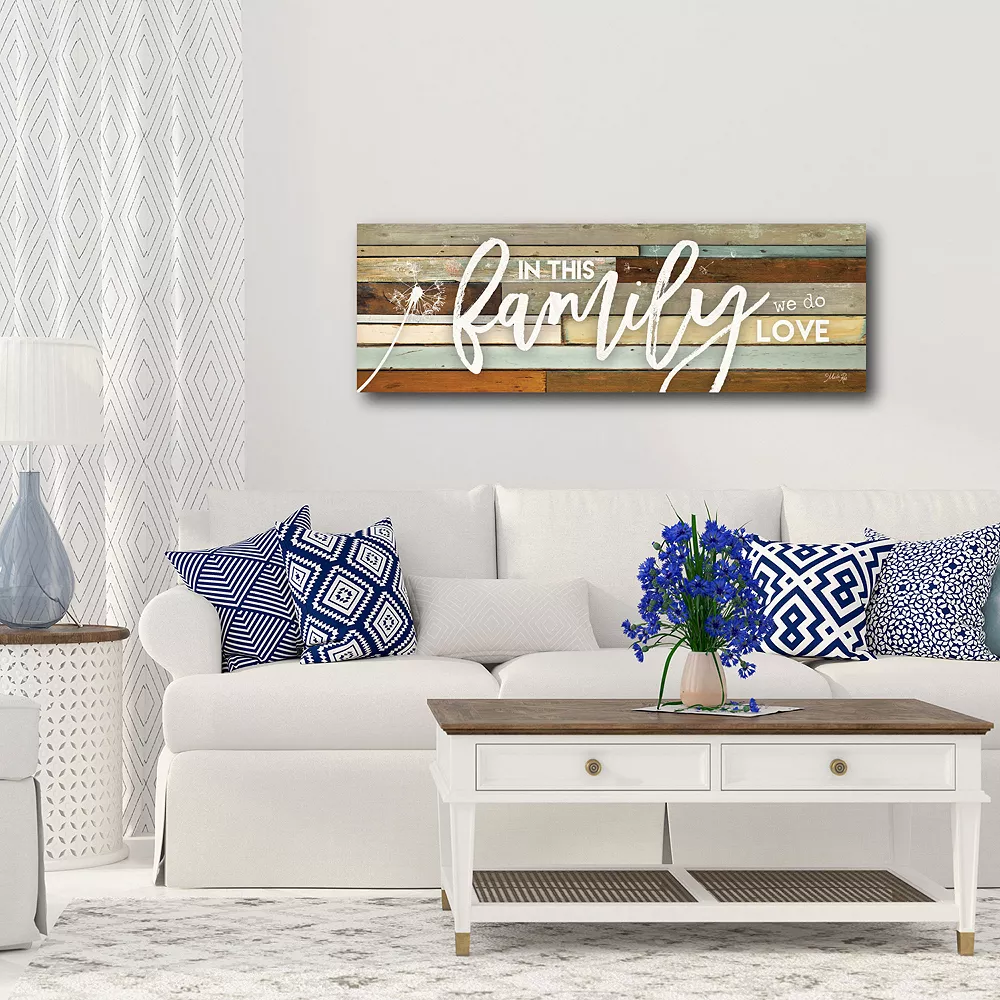 COURTSIDE MARKET In This Family We Do Love Canvas Wall Art 4 COURTSIDE MARKET In This Family We Do Love Canvas Wall Art - Image 2