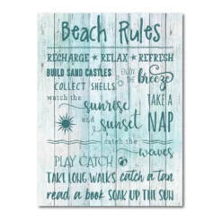 COURTSIDE MARKET Beach Rules Gallery Canvas Wall Art