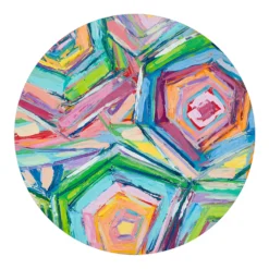 COURTSIDE MARKET Beach Umbrellas Circle Wall Decal