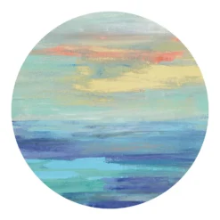COURTSIDE MARKET Sunset Beach II Circle Decal