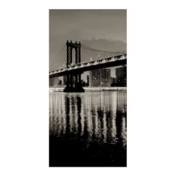 COURTSIDE MARKET Manhattan Bridge At Night Mural