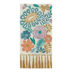 COURTSIDE MARKET Teal & Tan Bohemia II Mural