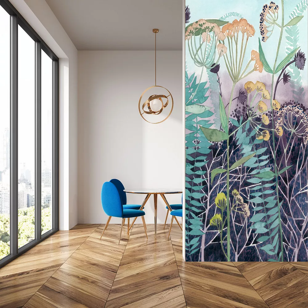 COURTSIDE MARKET Illuminated Wildflowers II Mural 4 COURTSIDE MARKET Illuminated Wildflowers II Mural - Image 2