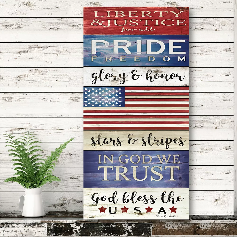 COURTSIDE MARKET Liberty And Justice Gallery-Wrapped Canvas 4 COURTSIDE MARKET Liberty And Justice Gallery-Wrapped Canvas - Image 2