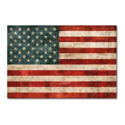 COURTSIDE MARKET American Flag Gallery-Wrapped Canvas