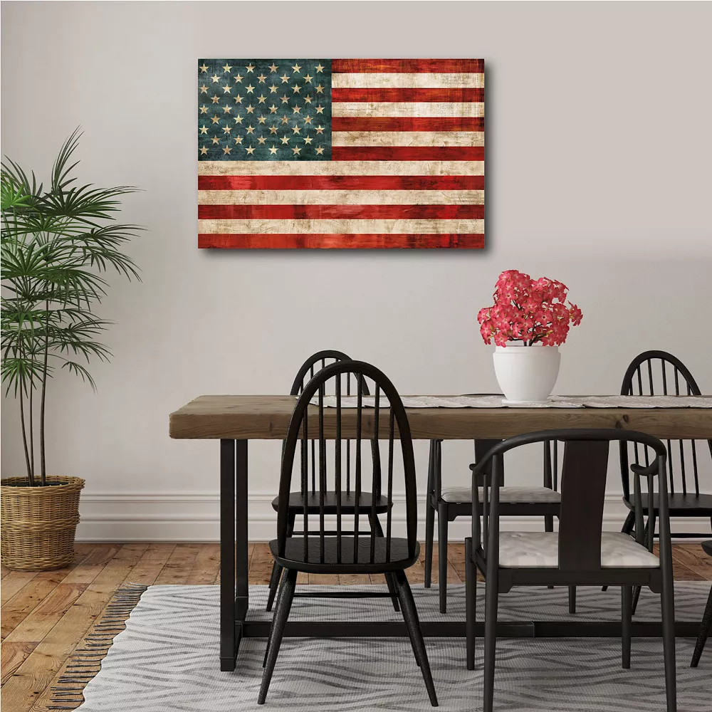 COURTSIDE MARKET American Flag Gallery-Wrapped Canvas 4 COURTSIDE MARKET American Flag Gallery-Wrapped Canvas - Image 2