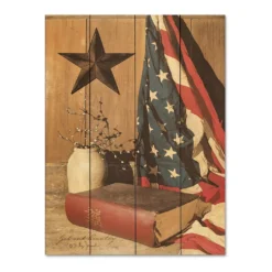 COURTSIDE MARKET God And Country Wood Pallet Wall Art
