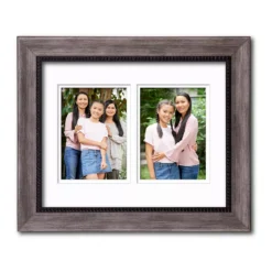 COURTSIDE MARKET 2-Opening Double Mat 5" X 7" Collage Frame