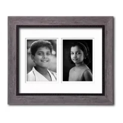 COURTSIDE MARKET Driftwood Finish 2-Opening 5" X 7" Collage Frame