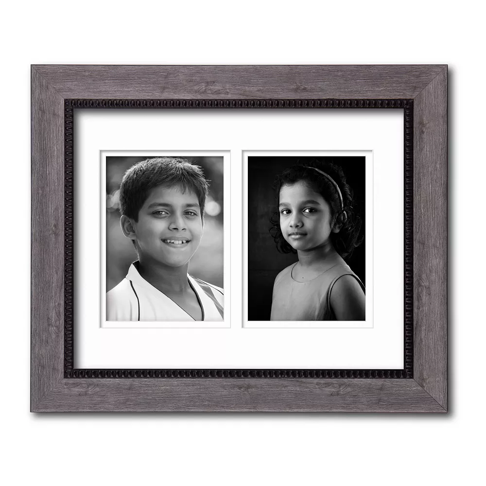 COURTSIDE MARKET Driftwood Finish 2-Opening 5" X 7" Collage Frame 3 COURTSIDE MARKET Driftwood Finish 2-Opening 5" X 7" Collage Frame