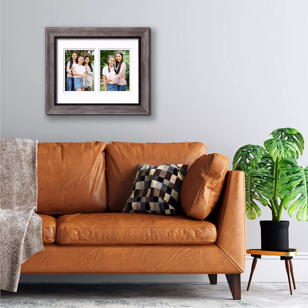 COURTSIDE MARKET Driftwood Finish 2-Opening 5" X 7" Collage Frame 4 COURTSIDE MARKET Driftwood Finish 2-Opening 5" X 7" Collage Frame - Image 2