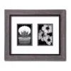 COURTSIDE MARKET Driftwood Finish 2-Opening Two Tone Double Mat 4" X 6" Collage Frame -Home Decor Discount Store 4581563