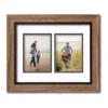 COURTSIDE MARKET Oak Finish 2-Opening Two Tone Double Mat 5" X 7" Collage Frame -Home Decor Discount Store 4581644