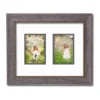 COURTSIDE MARKET Textured 2-Opening Two Toned Double Mat 4" X 6" Collage Frame 2 COURTSIDE MARKET Textured 2-Opening Two Toned Double Mat 4" X 6" Collage Frame -Home Decor Discount Store 4581695