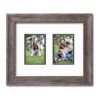 COURTSIDE MARKET Grey 2-Opening Two Toned Double Mat 4" X 6" Collage Frame 2 COURTSIDE MARKET Grey 2-Opening Two Toned Double Mat 4" X 6" Collage Frame -Home Decor Discount Store 4581710