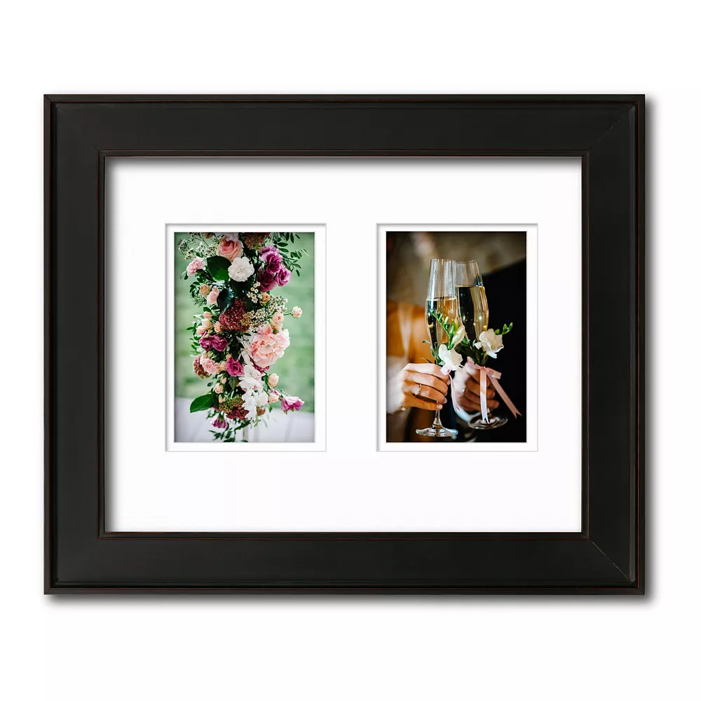 COURTSIDE MARKET Gardenia Black 2-Opening 4" X 6" Collage Frame 3 COURTSIDE MARKET Gardenia Black 2-Opening 4" X 6" Collage Frame