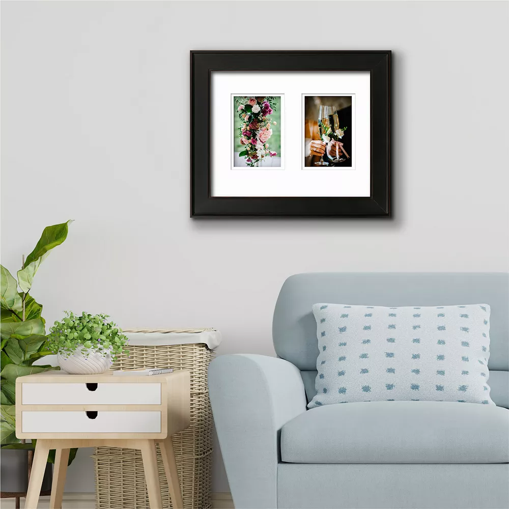 COURTSIDE MARKET Gardenia Black 2-Opening 4" X 6" Collage Frame 4 COURTSIDE MARKET Gardenia Black 2-Opening 4" X 6" Collage Frame - Image 2