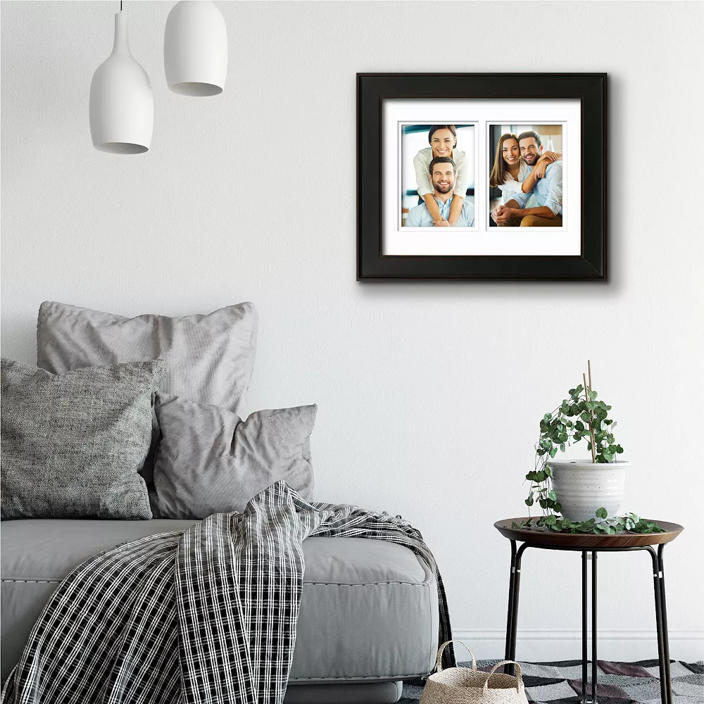 COURTSIDE MARKET Gardenia Black 2-Opening 5" X 7" Collage Frame 4 COURTSIDE MARKET Gardenia Black 2-Opening 5" X 7" Collage Frame - Image 2