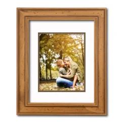 COURTSIDE MARKET Natural Finish Two Tone Double Mat 8" X 10" Frame