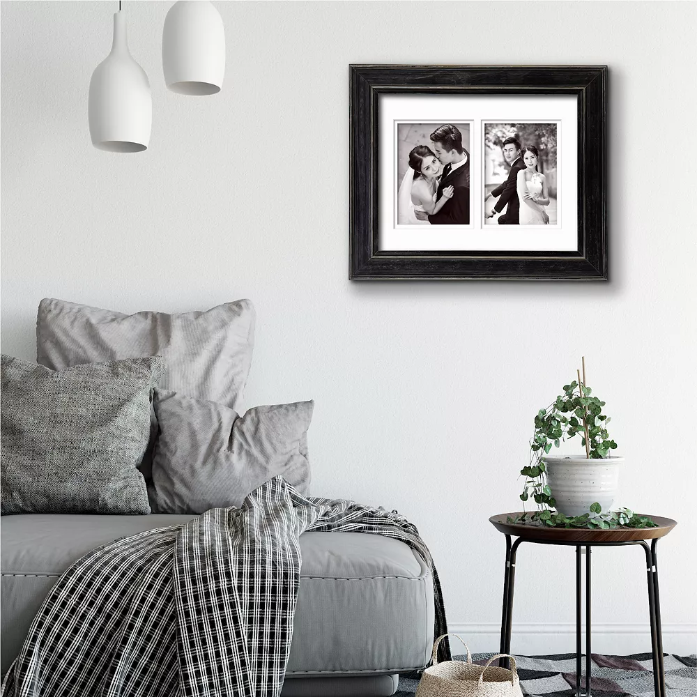 COURTSIDE MARKET Graphene Finish 2-Opening 5" X 7" Collage Frame 3 COURTSIDE MARKET Graphene Finish 2-Opening 5" X 7" Collage Frame - Image 2