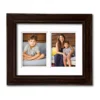COURTSIDE MARKET Roasted Nut Finish 2-Opening 5" X 7" Collage Frame -Home Decor Discount Store 4581801