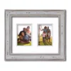 COURTSIDE MARKET Alabaster Finish 2-Opening Two Tone Double Mat 4" X 6" Collage Frame 1 COURTSIDE MARKET Alabaster Finish 2-Opening Two Tone Double Mat 4" X 6" Collage Frame -Home Decor Discount Store 4581811
