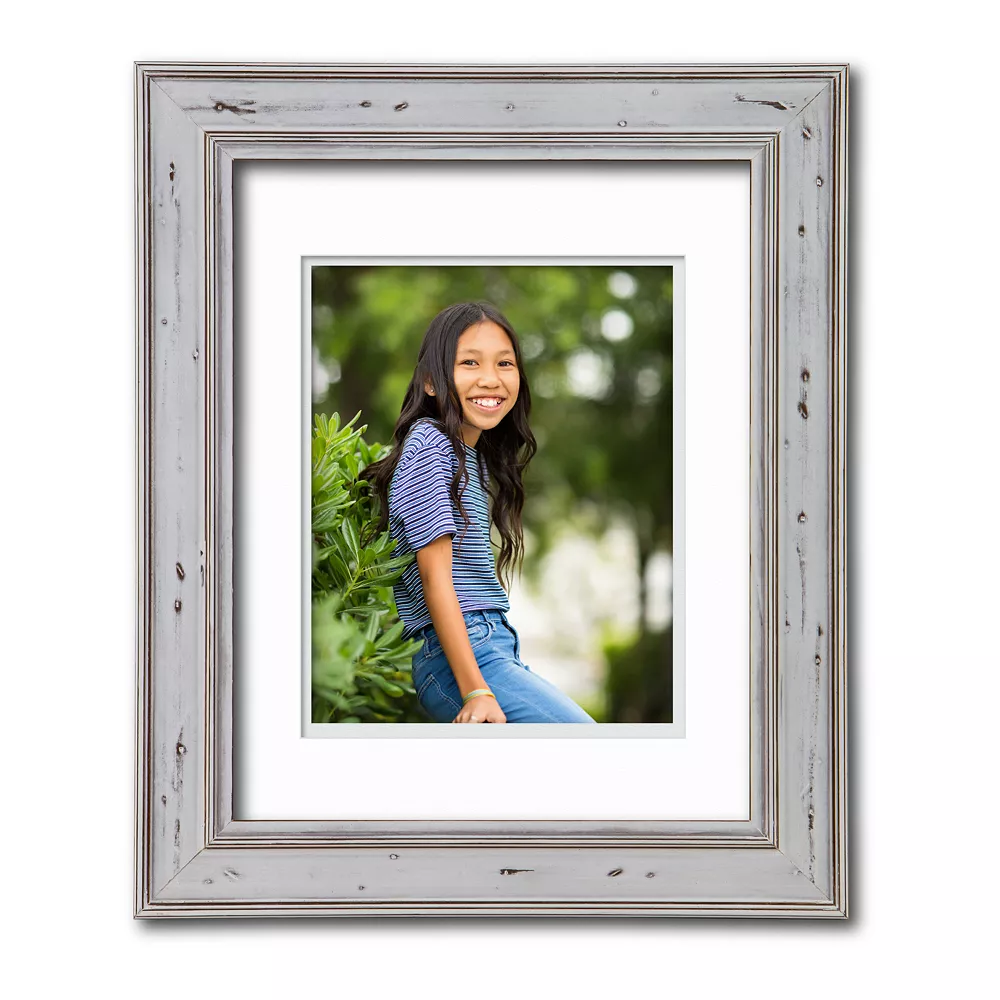 COURTSIDE MARKET Alabaster Finish Two Tone Double Mat 8" X 10" Frame 3 COURTSIDE MARKET Alabaster Finish Two Tone Double Mat 8" X 10" Frame