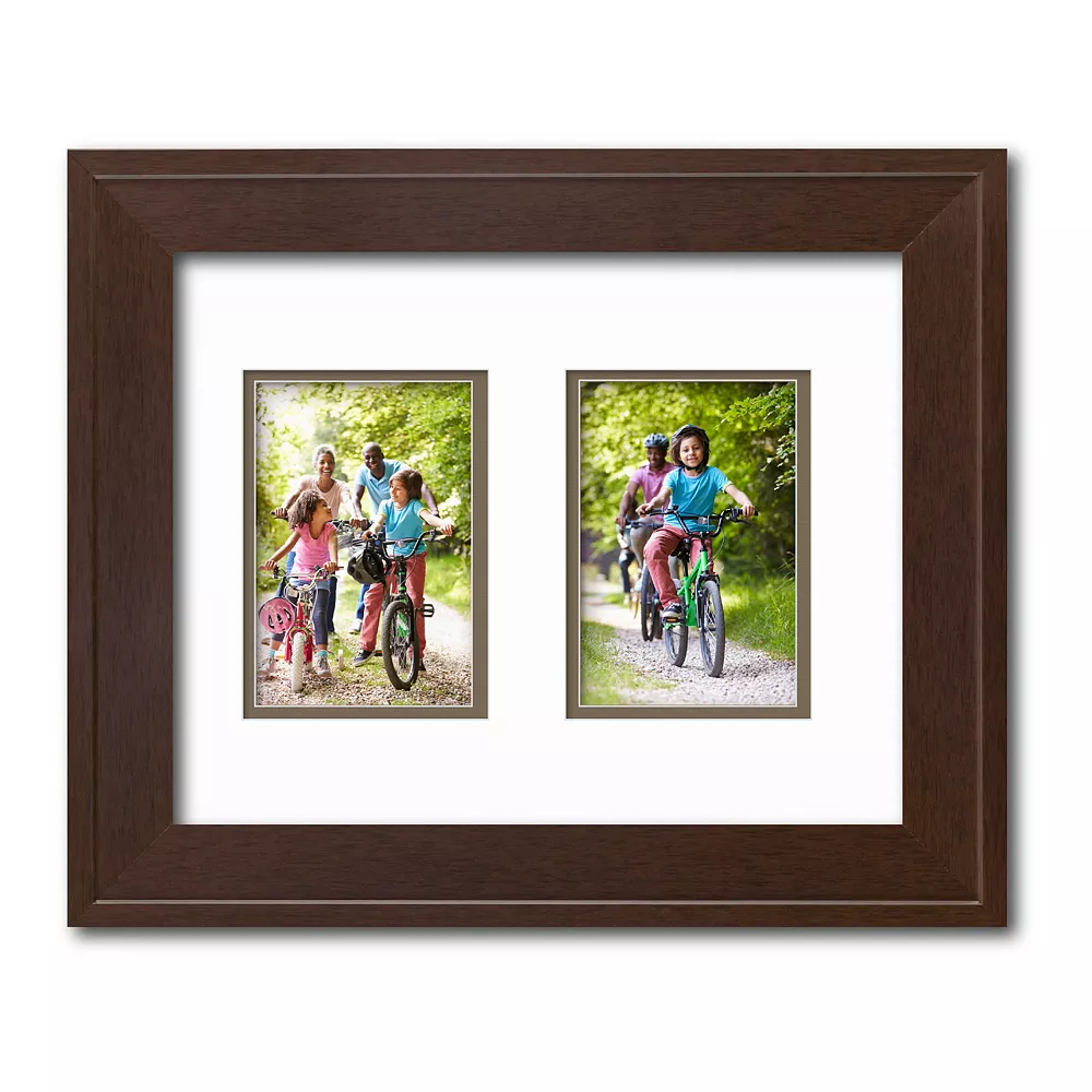 COURTSIDE MARKET Metro Collection Chestnut Collage Frame With Double Mat 3 COURTSIDE MARKET Metro Collection Chestnut Collage Frame With Double Mat