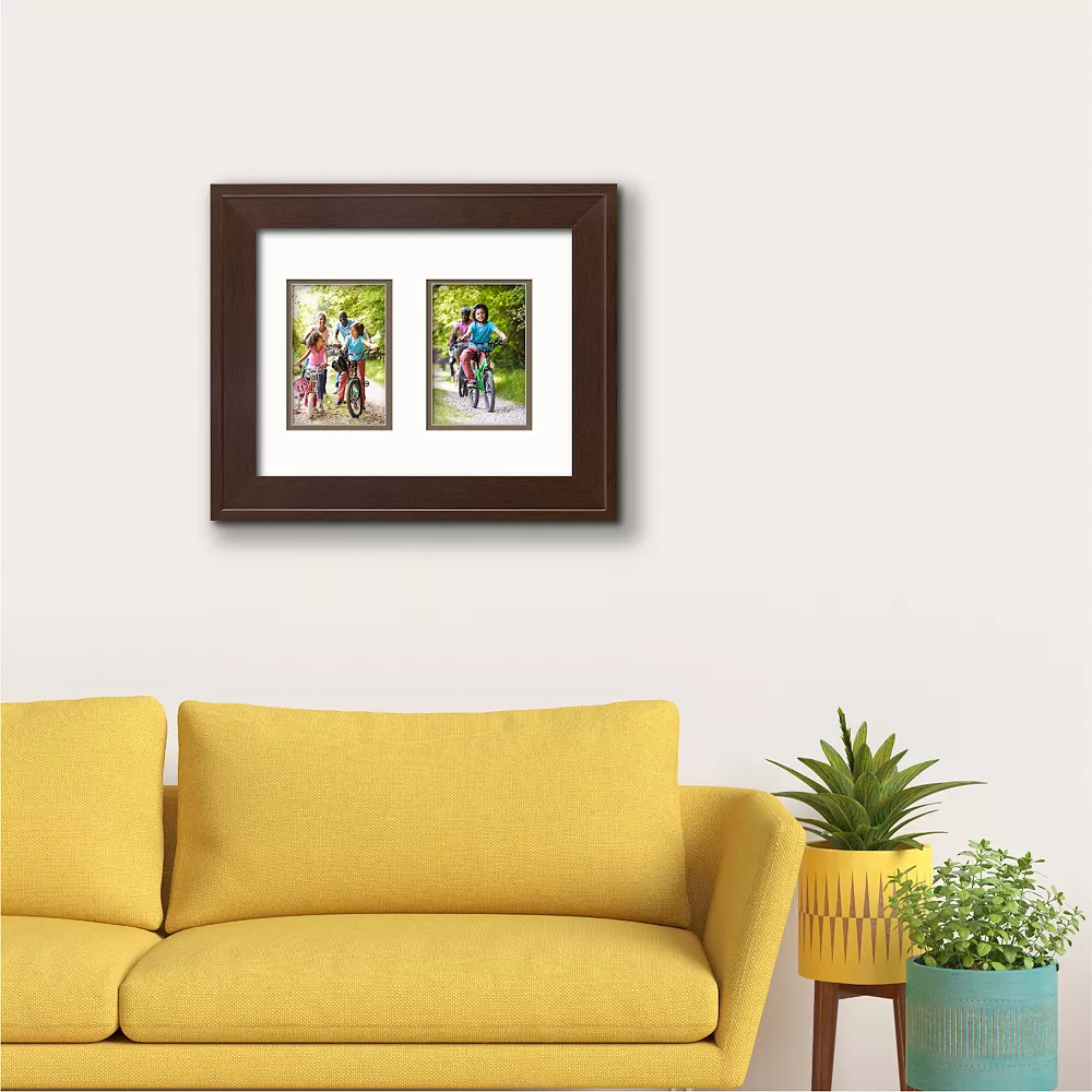 COURTSIDE MARKET Metro Collection Chestnut Collage Frame With Double Mat 4 COURTSIDE MARKET Metro Collection Chestnut Collage Frame With Double Mat - Image 2