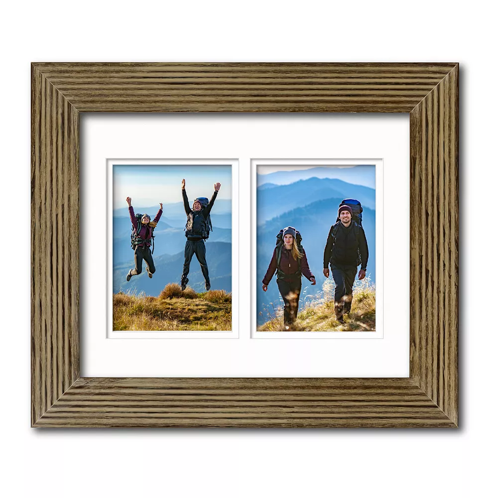Organics Collection Barn Walnut Collage Frame With Double Mat 3 Organics Collection Barn Walnut Collage Frame With Double Mat