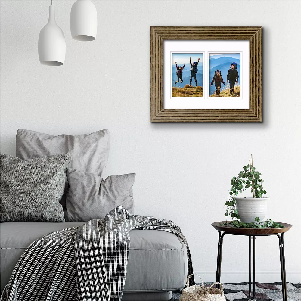 Organics Collection Barn Walnut Collage Frame With Double Mat 4 Organics Collection Barn Walnut Collage Frame With Double Mat - Image 2