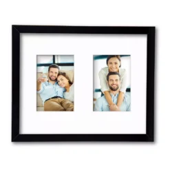 Harvest Collection Black Collage Frame With White Mat