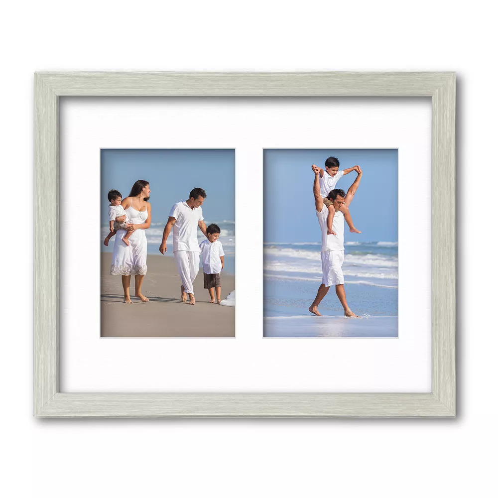 Harvest Collection Driftwood Grey Collage Frame With White Mat 3 Harvest Collection Driftwood Grey Collage Frame With White Mat