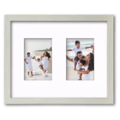 COURTSIDE MARKET Harvest 2-Opening Grey 4" X 6" Collage Frame