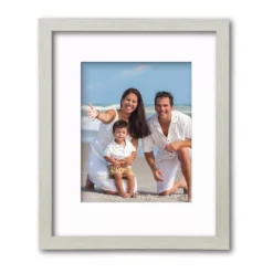 Harvest Collection Driftwood Grey Wall Frame With White Mat