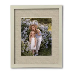 Harvest Collection French Cream Wall Frame With Linen Mat
